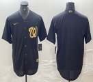 Nike Washington Nationals blank black majestic baseball jerseys