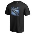 Men's New York Rangers Black NHL Pond Hockey T-Shirt