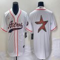 Nike Houston Astros blank white majestic baseball jerseys Joint name -BD 04