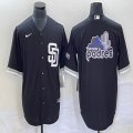 Nike San Diego Padres blank black majestic mlb Jerseys Joint name 02