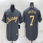 2022 MLB All-Star Nike Chicago White Sox #7 Tim Anderson gray majestic baseball jerseys-BD