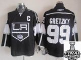 2014 stanley cup NHL Jerseys Los Angeles Kings 99# GRETZKY black