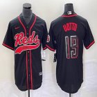 Nike Cincinnati Reds #19 Joey Votto black majestic baseball jerseys Joint name-BD 05