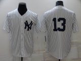 New York Yankees 13 Alex Rodriguez white mlb baseball jersey