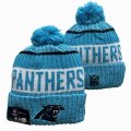 2024 Carolina Panthers blue white NFL Sports Cuffed Knit Hats 01