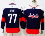 Youth Adidas Washington Capitals #77 T.J Oshie blue hockey Jersey