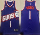 Nike Phoenix Suns #1 Devin Booker Purple NBA basketball Jersey-XD 01