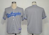 Los Angeles Dodgers Blank MLB Jerseys Grey