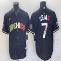 2023 World Cup Mexico #7 Julio Urias black majestic baseball jerseys 229