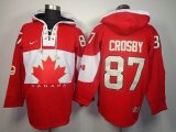 2014 NHL Canada team CROSBY 87 red NHL Hooded Sweatshirt