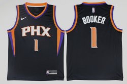 Nike Phoenix Suns #1 Devin Booker black NBA basketball Jerseys-LT