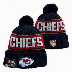 2024 Kansas City Chiefs black red white NFL Sports Cuffed Knit Hats