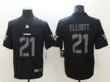 Nike Cowboys #21 Ezekiel Elliott black Impact Color Rush Limited Jersey