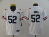 Youth Nike Bears #52 Khalil Mack white Color Rush Limited Jersey 100th patch