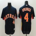 Houston Astros #4 Springer flexbase baseball Jerseys