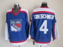 2015 New York Rangers #4 Ron Greschner Blue new hockey Jersey