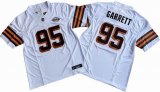 Cleveland Browns 95# Myles Garrett white Nike Vapor F.U.S.E. Limited Jersey 0301