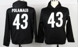 Pittsburgh Steelers #43 Troy Polamalu black nike nfl Hooded Sweatshirt