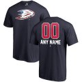 Men's Anaheim Ducks Fanatics Branded Navy Personalized Name and Number Banner Wave T-Shirt