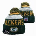 2024 Green Bay Packers green white yellow NFL Sports Cuffed Knit Hats 01