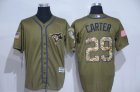 Toronto Blue Jays #29 Joe Carter Green Salute to Service Stitched MLB Jersey