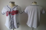 MLB Cleveland Indians White Women Jerseys