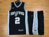 San Antonio Spurs #2 Kawhi Leonard black basketball suits