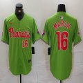 Nike Philadelphia Phillies #16 Brandon Marsh green majestic baseball jerseys Joint name-BD 01