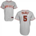 Los angeles angels #5 Pujols gray MLB Jersey