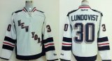 reebok NHL New York Rangers #30 Henrik Lundqvist White Jersey