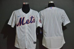 Nike New York Mets blank White Blue Strip Flexbase Authentic Collection Jersey