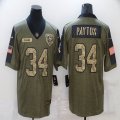 Nike Chicago Bears #34 Walter Payton green 2021 Salute to Service Limited Jersey-BD