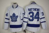 2016 Toronto Maple Leafs #34 Auston Matthews white Hockey jerseys