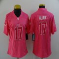 Nike Buffalo Bills #17 Josh Allen pingk women Color Rush Limited Jersey