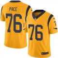 Nike Rams #76 Orlando Pace Gold Color Rush Limited Jersey