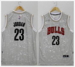 Chicago Bulls #23 Michael Jordan gray new basketball jersey