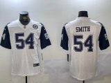 Dallas Cowboys #54 Jaylon Smith Nike white blue Color Rush Limited Jersey 02