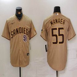 Nike San Diego Padres #55 Manaea beige majestic baseball Jersey 01