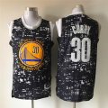 Golden State Warriors #30 Stephen Curry black star nba basketball Jersey