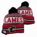 2024 Calgary Flames red white black NHL Sports Cuffed Knit Hats