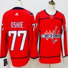 Adidas Washington Capitals #77 T.J Oshie red hockey Jersey 01