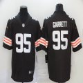 Cleveland Browns #95 Myles Garrett orange Nike Color Rush Limited Jerseys-BD