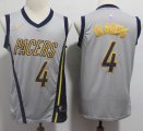 Nike Indiana Pacers 4 Victor Oladipo gray NBA basketball Jerseys