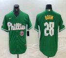 Nike Philadelphia Phillies #28 Alec Bohm green majestic baseball jersey 01