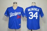 Los Angeles Dodgers #34 Fernando Valenzuela Blue MLB Jerseys