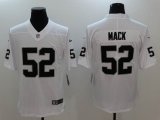 Nike Oakland Raiders 52 Khalil Mack white Color Rush Limited Jersey