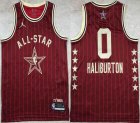 2024 NBA All Star jerseys #0 Haliburton red basketball jerseys Hot press font