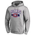 Men's Montreal Canadiens Ash Hometown Collection Go Habs Pullover Hoodie