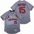 St.Louis Cardinals #15 Randal Grichuk gray Flexbase Authentic Collection Jersey-SG