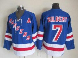 New York Rangers #7 Rod Gilbert Blue CCM hockey Jersey A PATCH